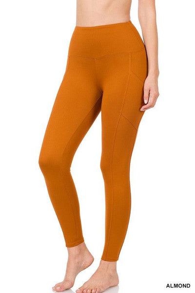 Athletic Super Soft Leggings in Almond - Waverly Paige Boutique
