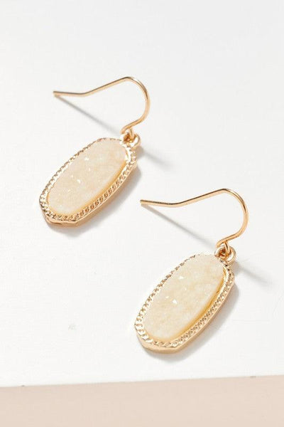 Olivia Earrings in Ivory Stone - Waverly Paige Boutique