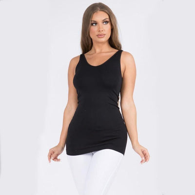 Seamless Tank in Black - Waverly Paige Boutique