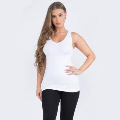 Seamless Tank in White - Waverly Paige Boutique