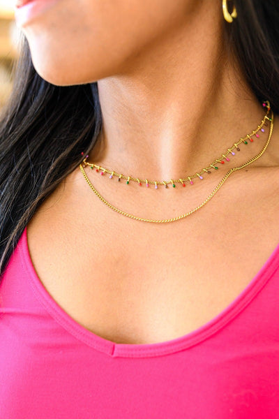 Colorful Palette Layered Necklace - Waverly Paige Boutique