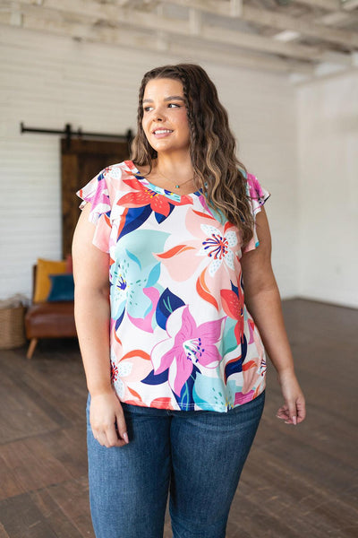 Impossible to Ignore Floral Blouse - Waverly Paige Boutique