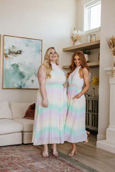 Irresistibly Iridescent Maxi Dress - Waverly Paige Boutique