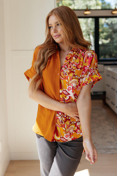 Two Sides To The Story Blouse - Waverly Paige Boutique