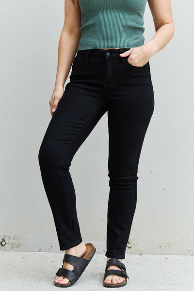 Judy Blue Kenya Full Size Mid Rise Slim Fit Jeans - Waverly Paige Boutique