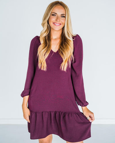 Parker Dress in Purple - Waverly Paige Boutique